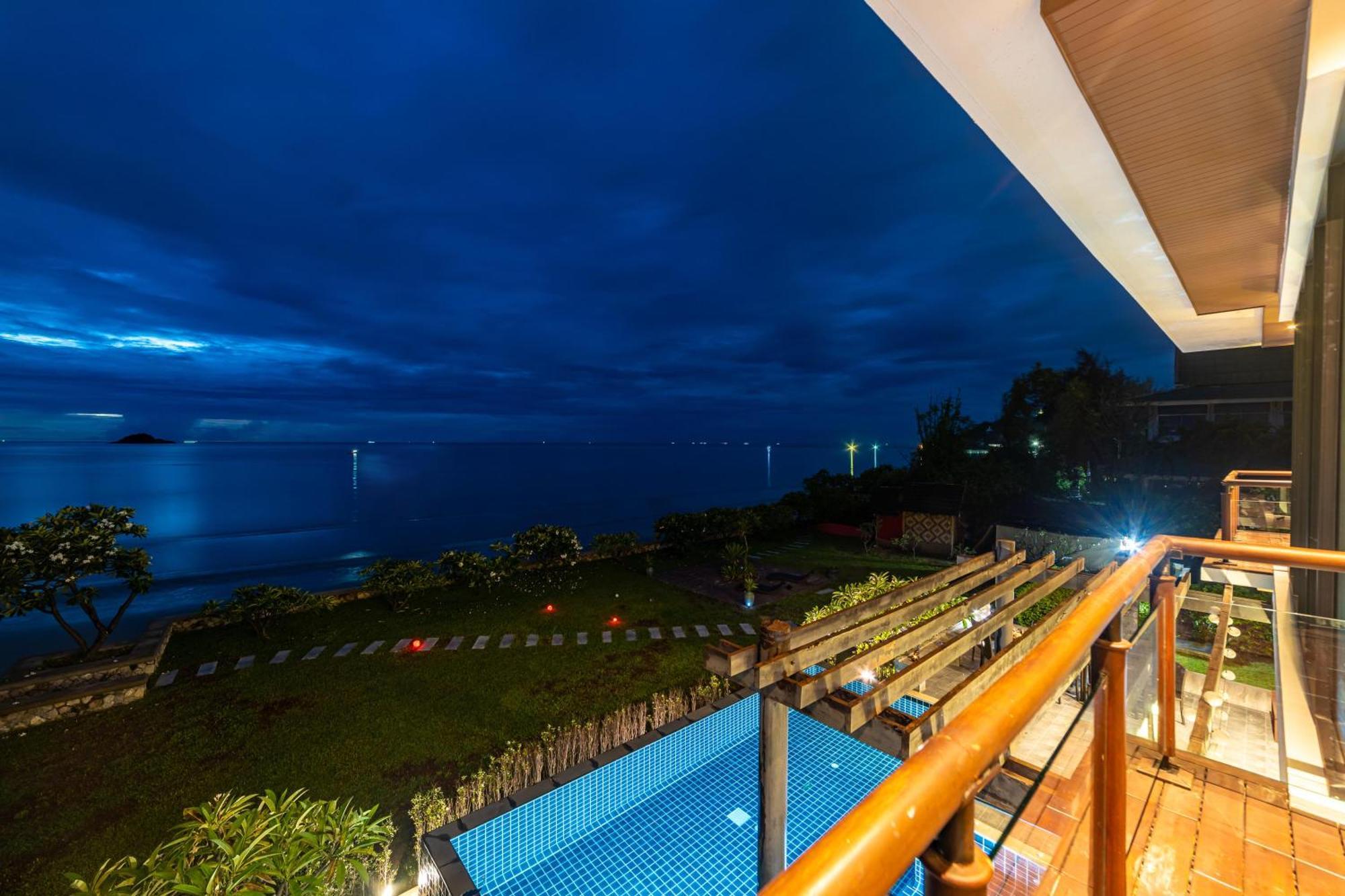 Beachfront Modern 4 Bedroom Pool Villa - Rv Huahin Kültér fotó